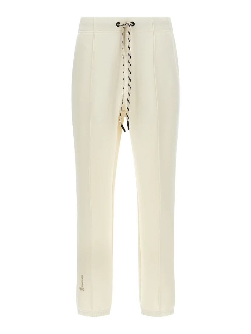 White Polyester Joggers (Workout Pants)