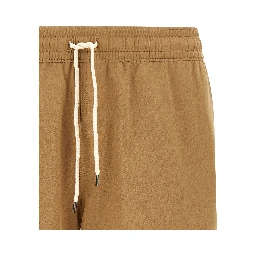 Beige Polyester Shorts