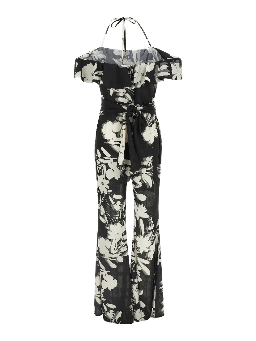 Bicolor Polyester Jumpsuit