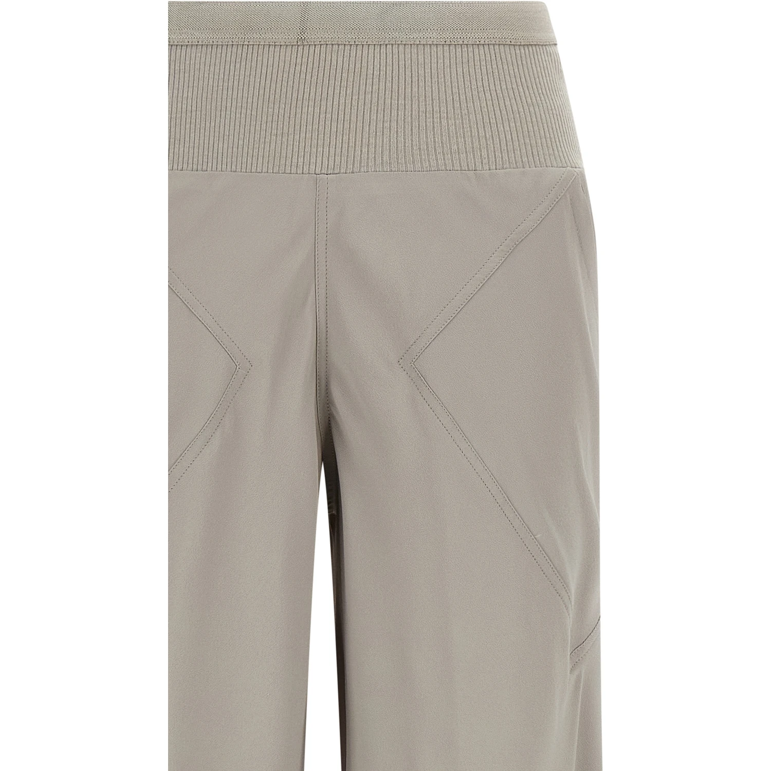 Gray Acetate Flared Pants