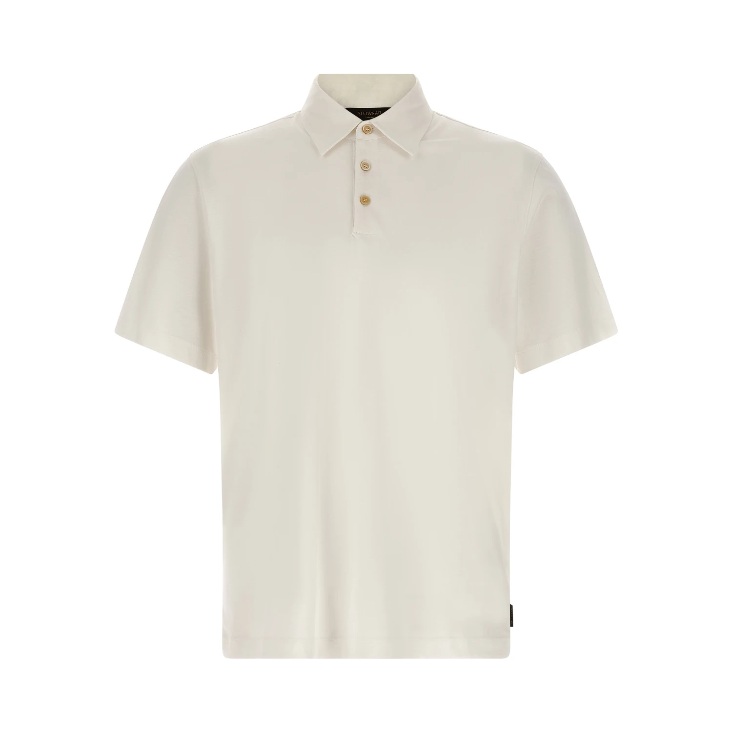 White Cotton Polo Shirt