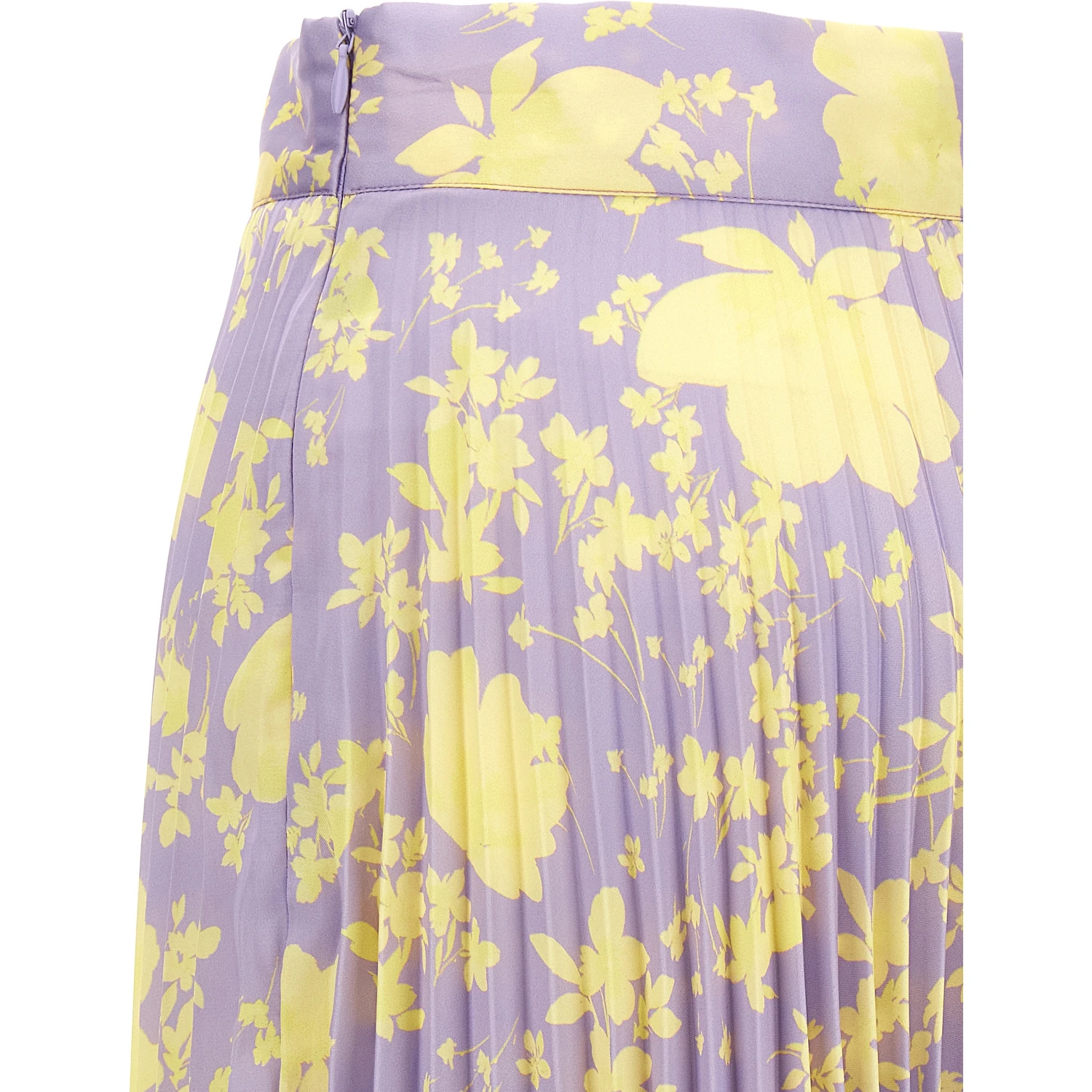 Purple Recycled Polyester Midi Skirt