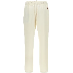 White Polyester Joggers (Workout Pants)