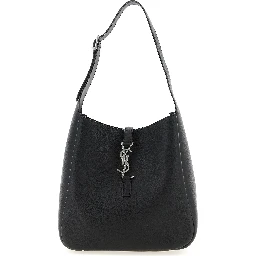 Black Calfskin Shoulder Bag