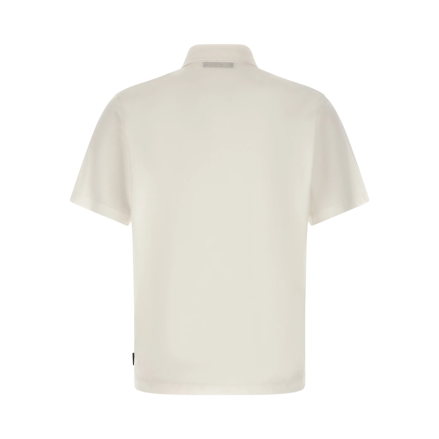 White Cotton Polo Shirt