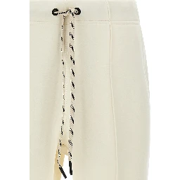 White Polyester Joggers (Workout Pants)