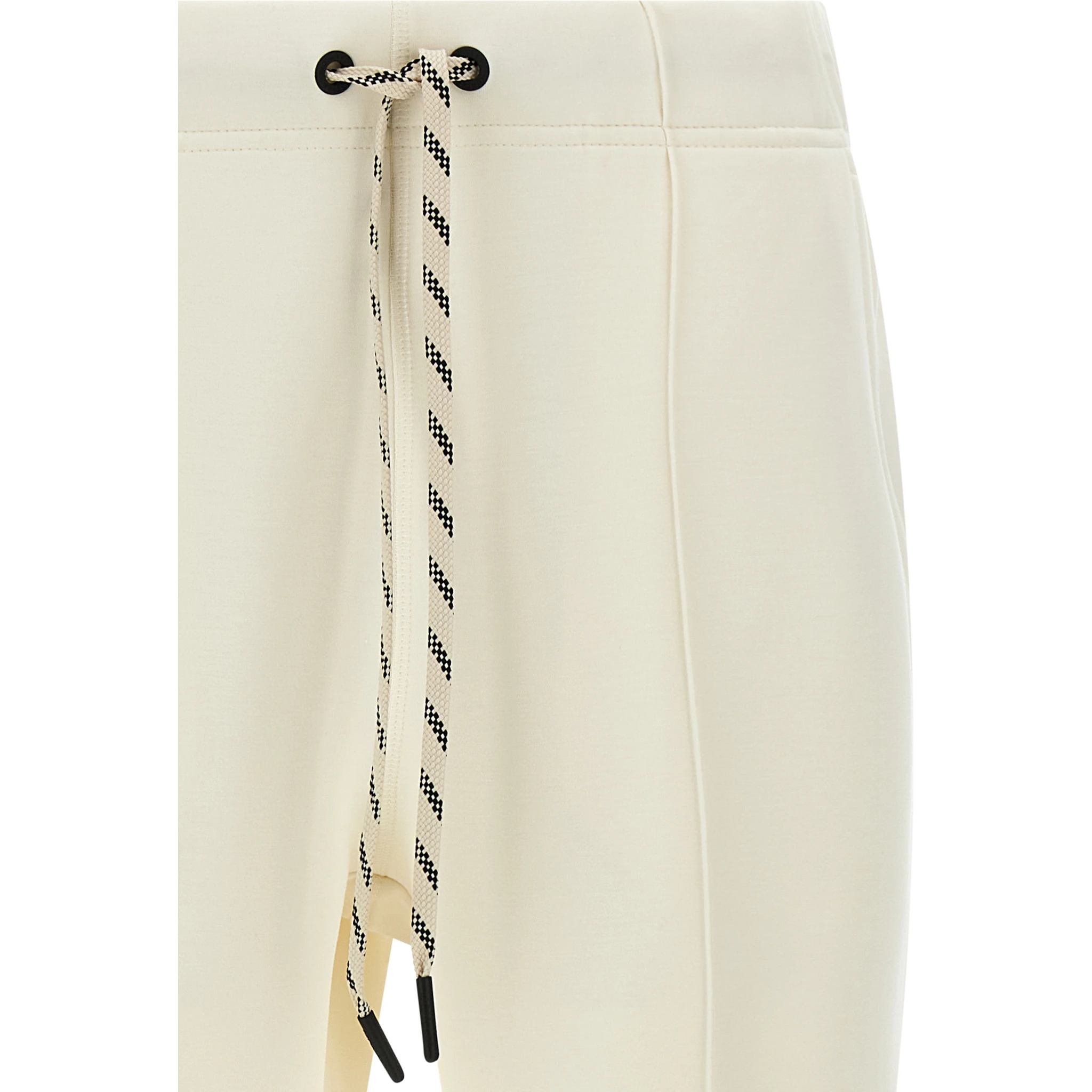White Polyester Joggers (Workout Pants)