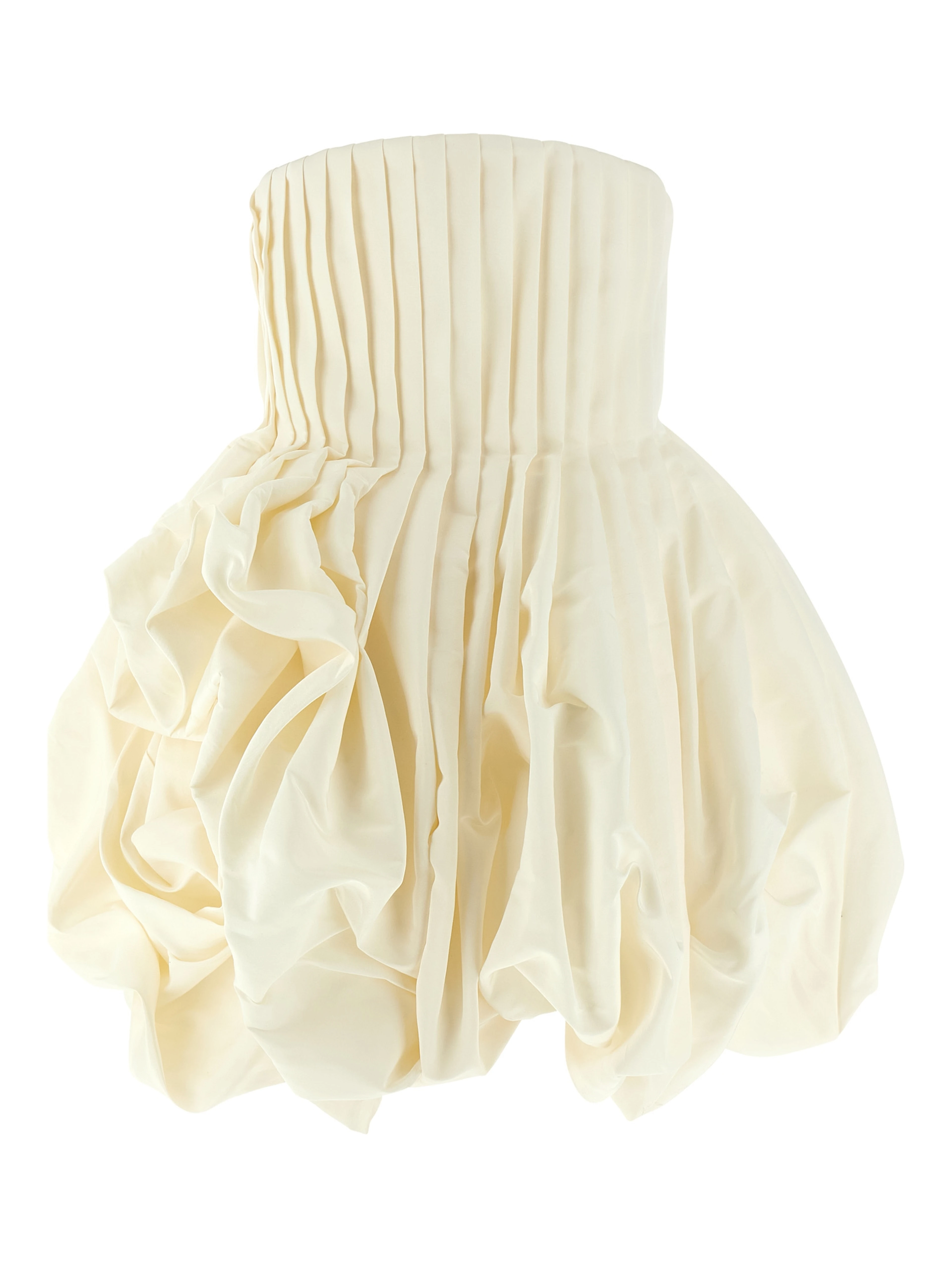 White Silk Short Dress