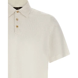 White Cotton Polo Shirt