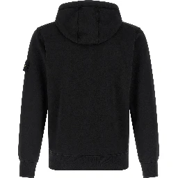 Black Cotton Sweatshirt