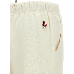 White Polyester Joggers (Workout Pants)