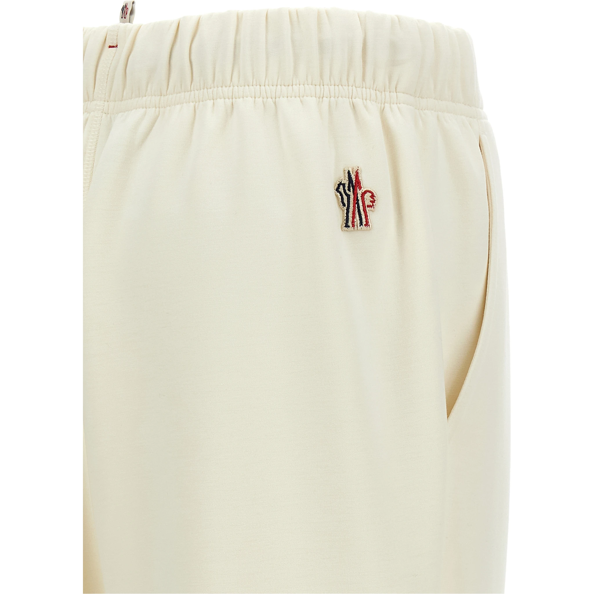 White Polyester Joggers (Workout Pants)