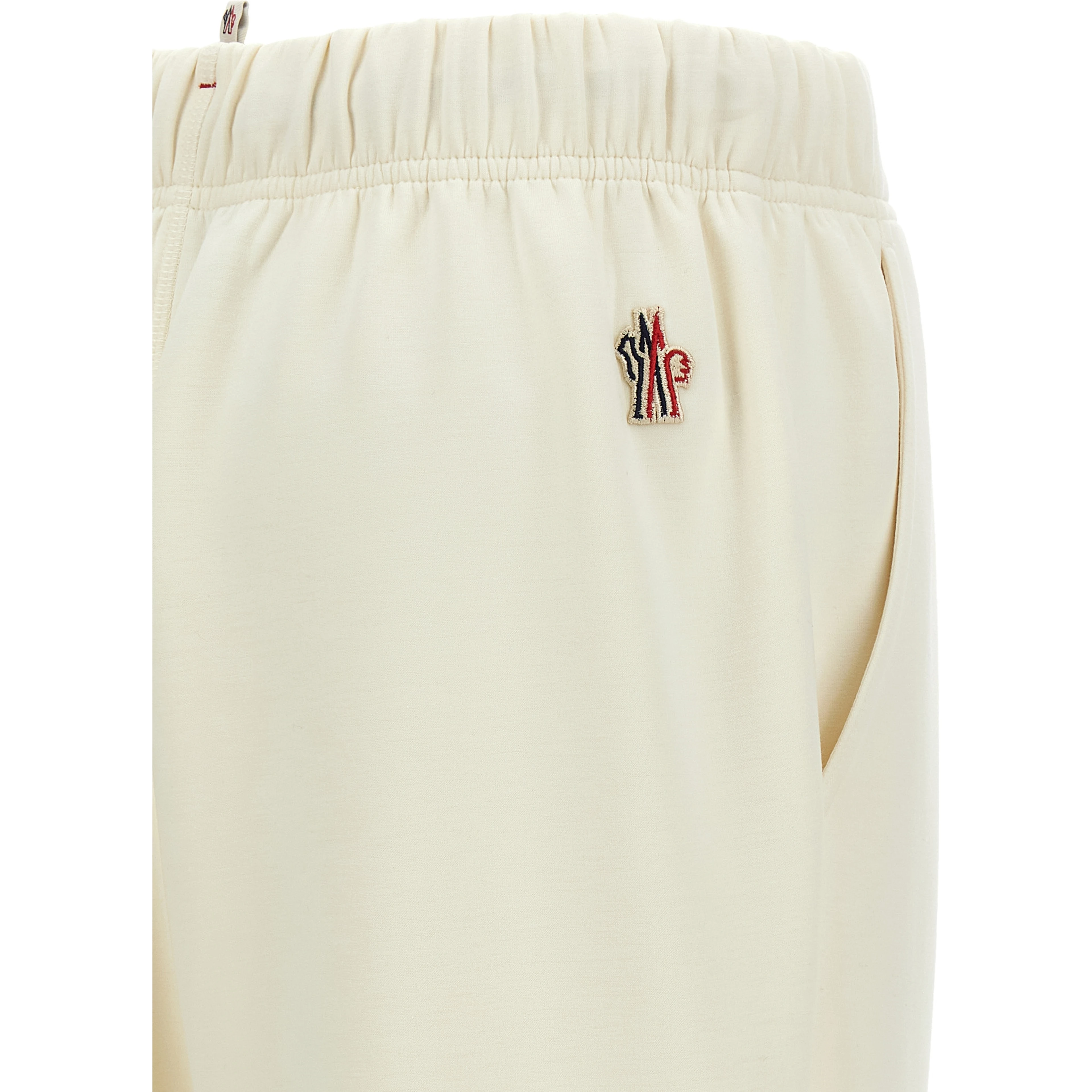 White Polyester Joggers (Workout Pants)