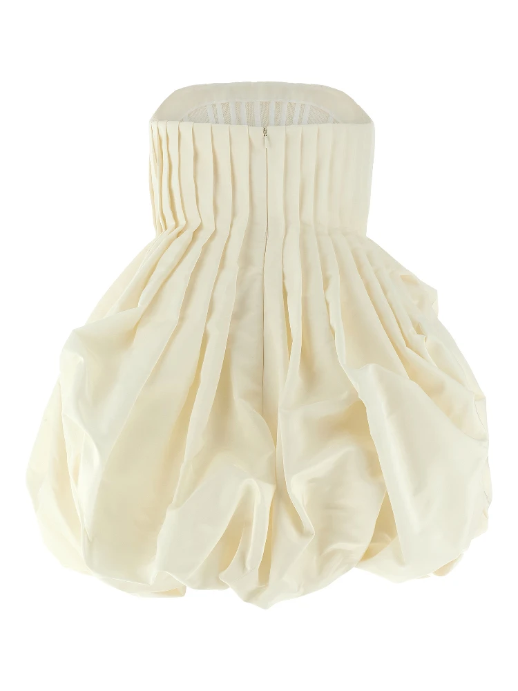 White Silk Short Dress alternative