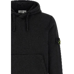 Black Cotton Sweatshirt