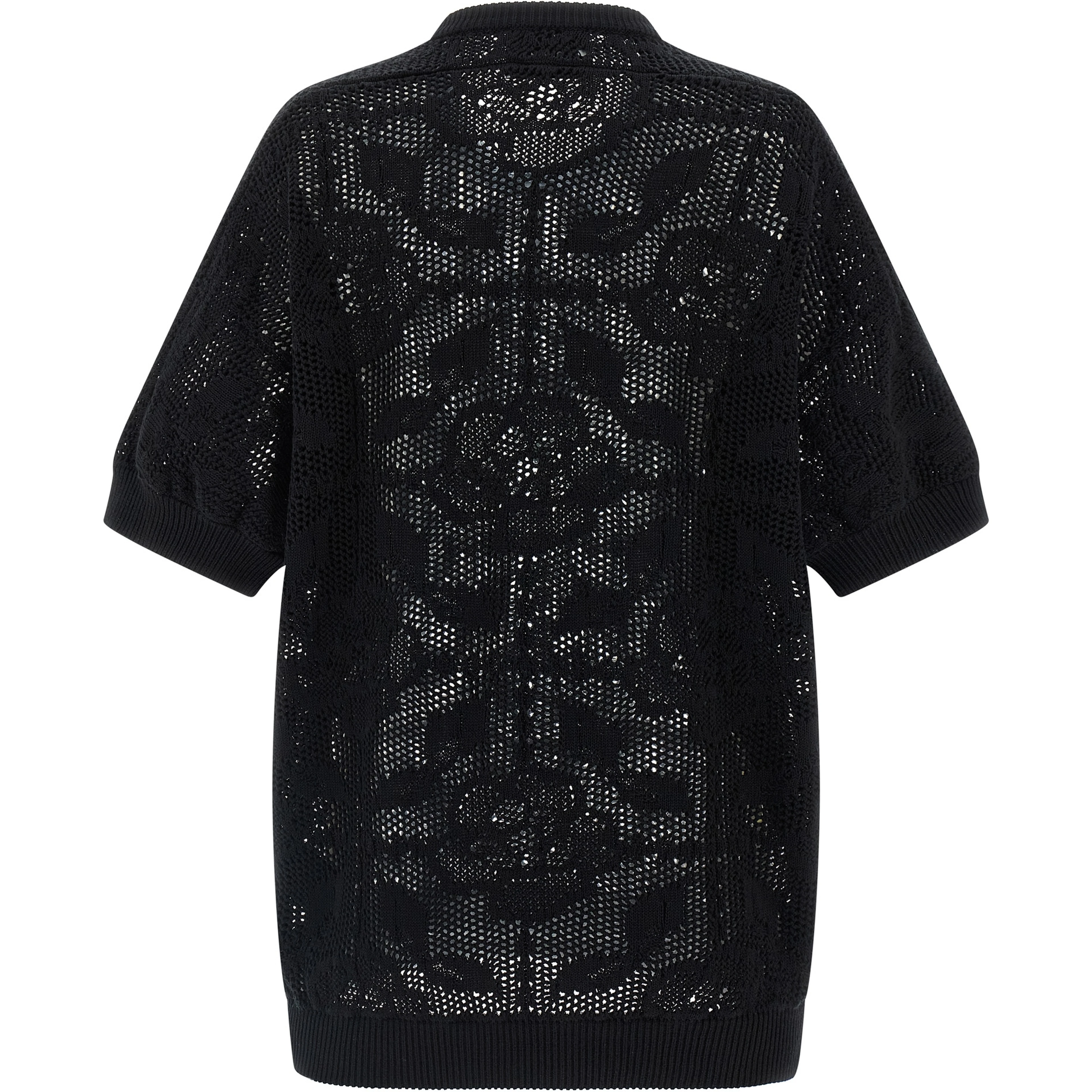 Black Cotton Cardigan