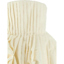 White Silk Short Dress