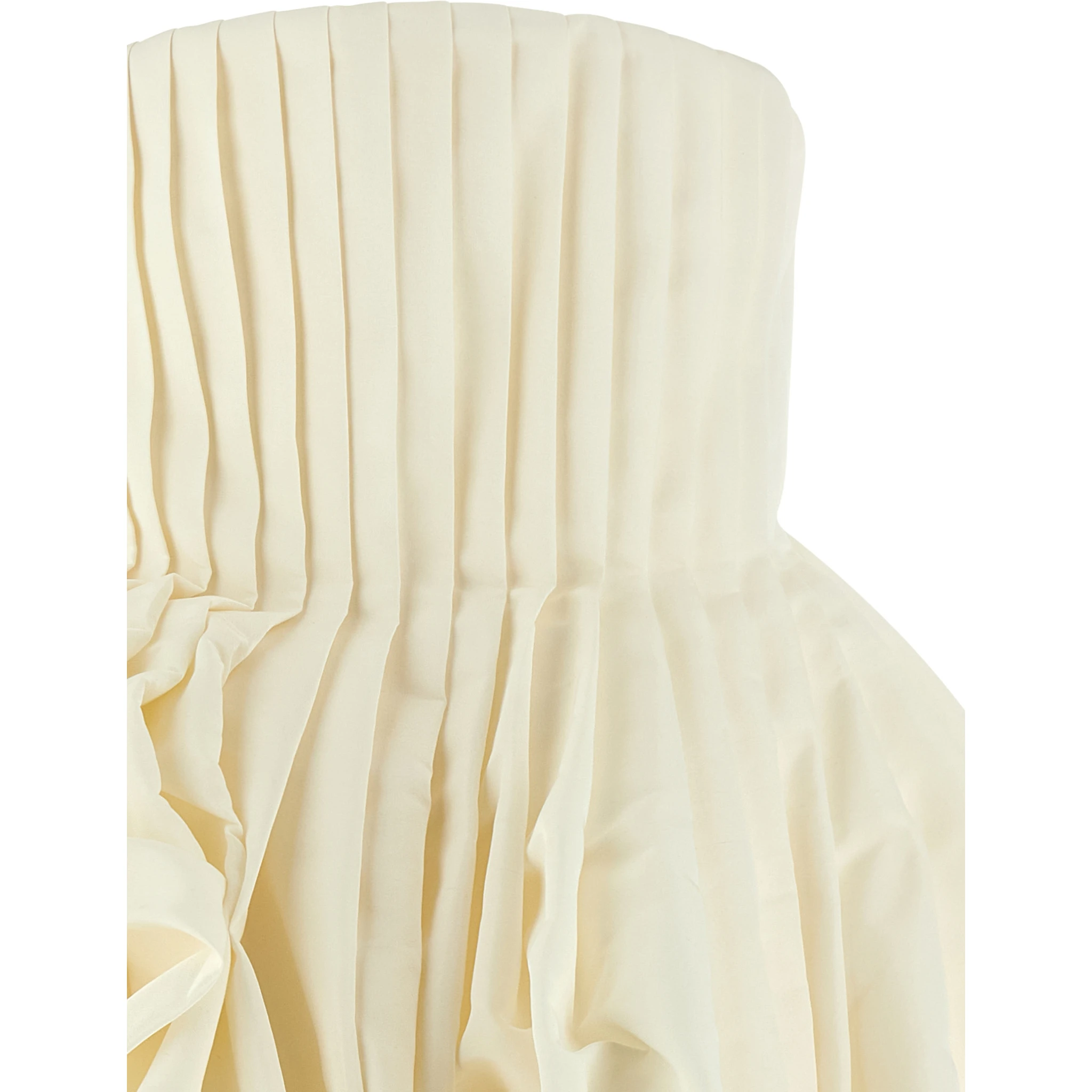 White Silk Short Dress