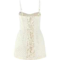 White Cotton Short Dress