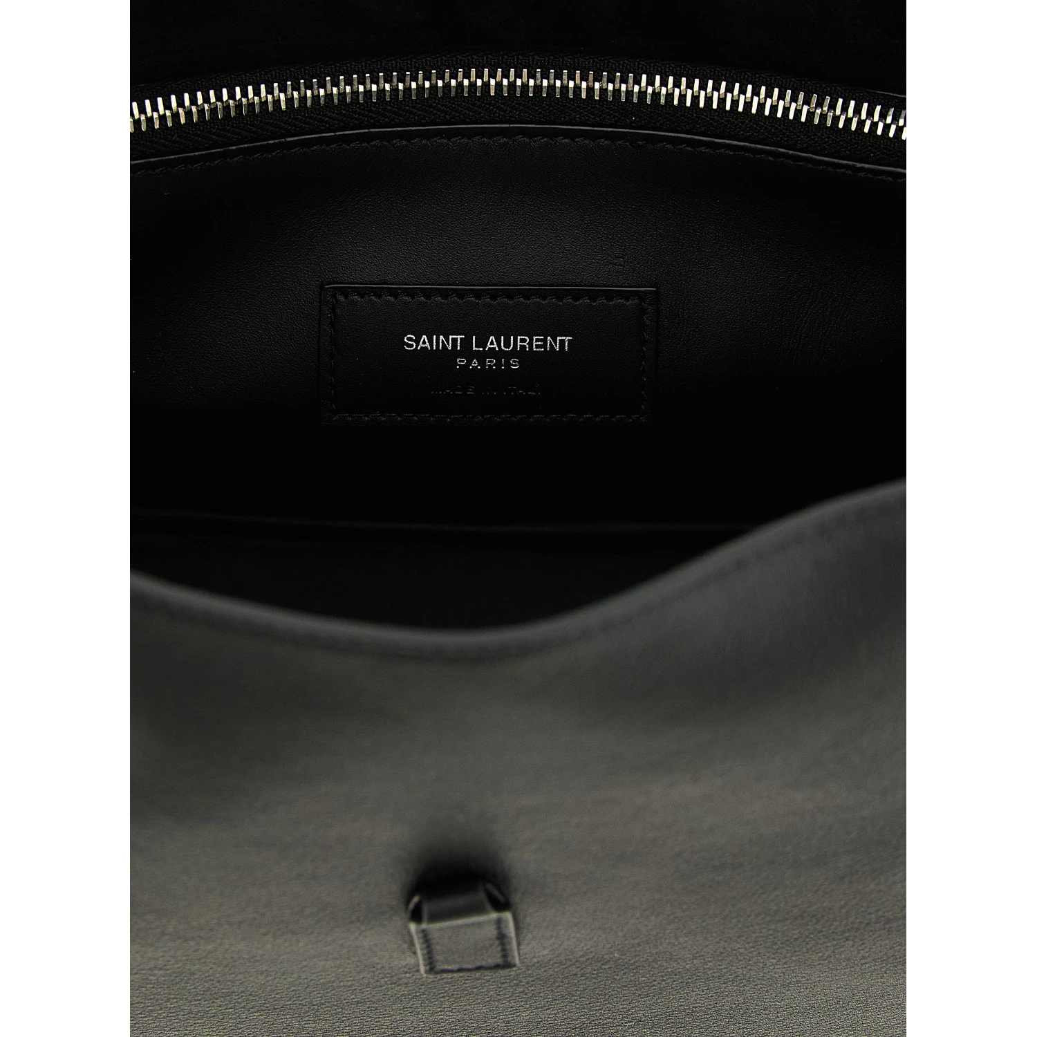 Black Calfskin Shoulder Bag