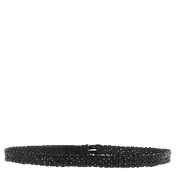 Black Calfskin Regular Belt
