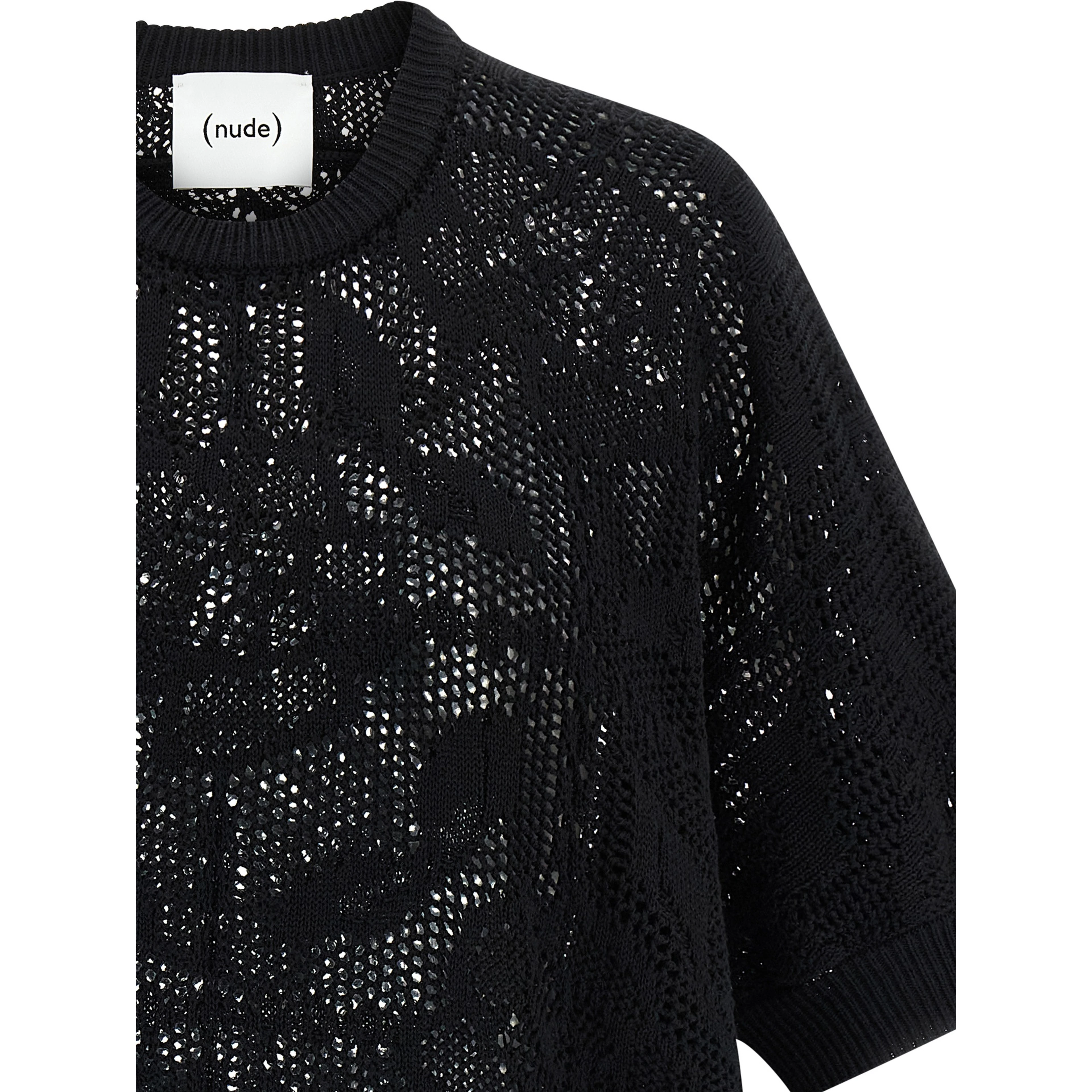 Black Cotton Cardigan