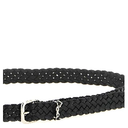 Black Calfskin Regular Belt