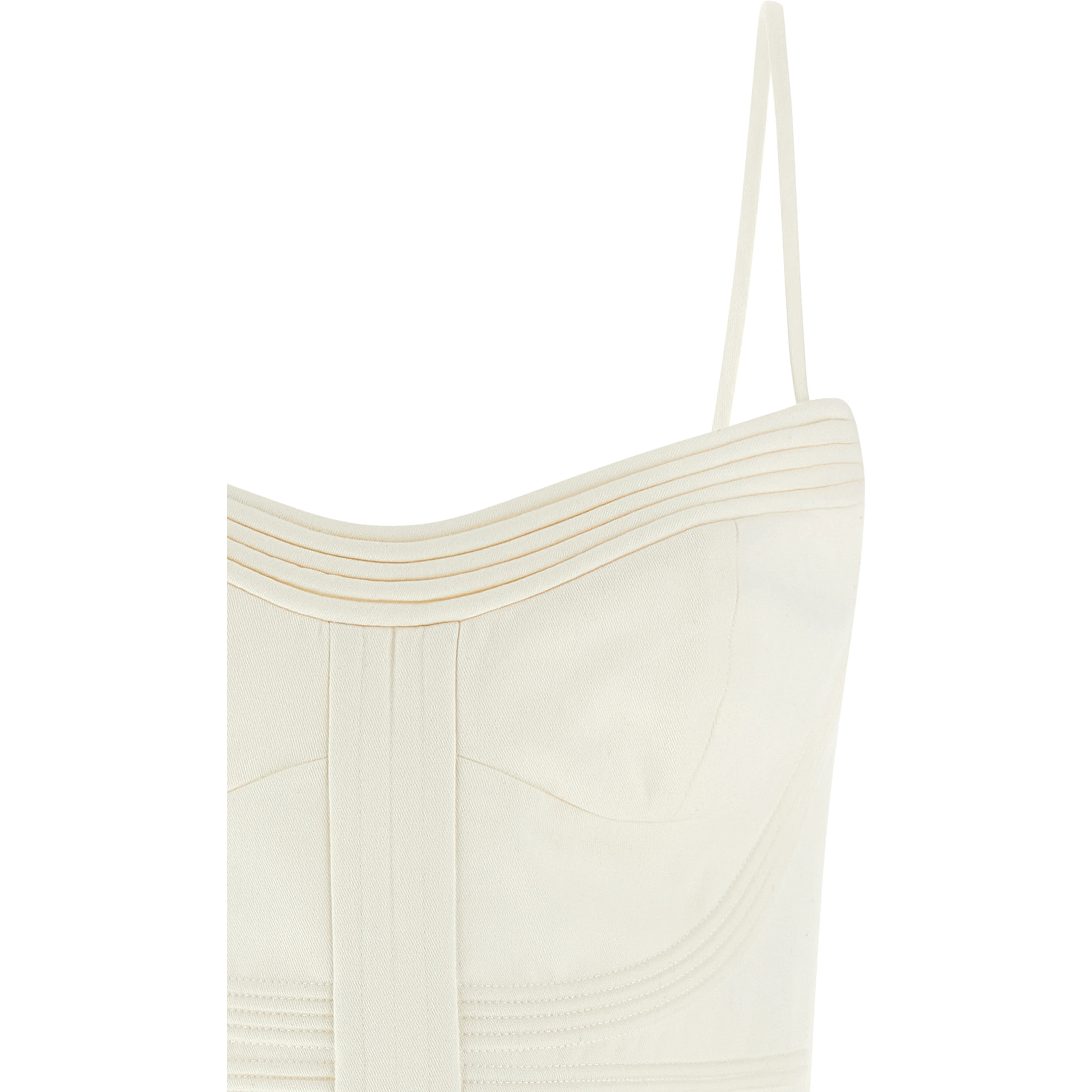 White Cotton Short Dress
