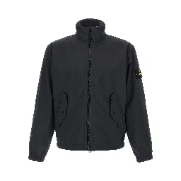 Blue Polyester Shell Jacket