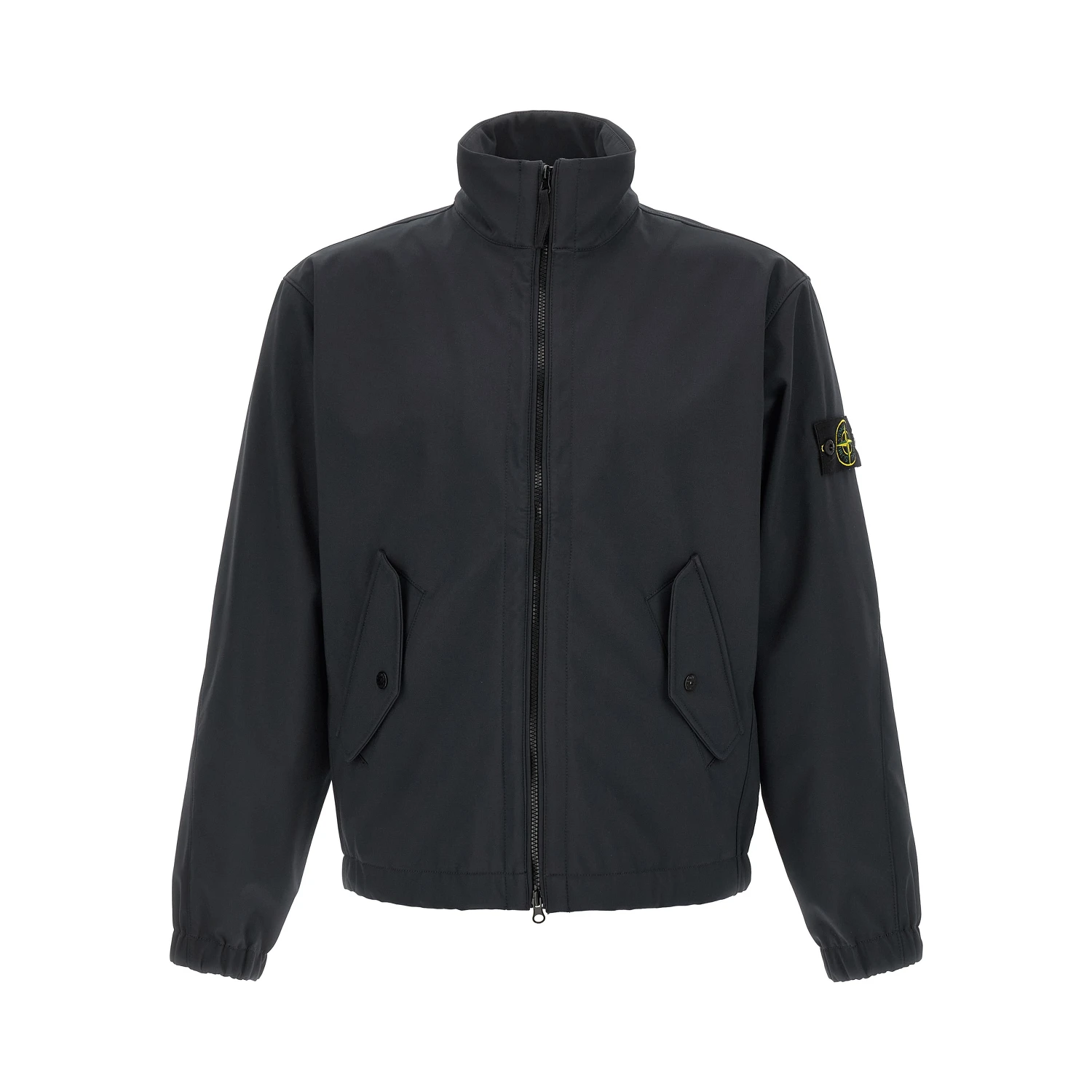 Blue Polyester Shell Jacket
