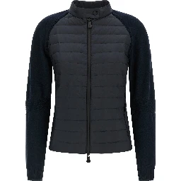 Blue Polyamide Cardigan