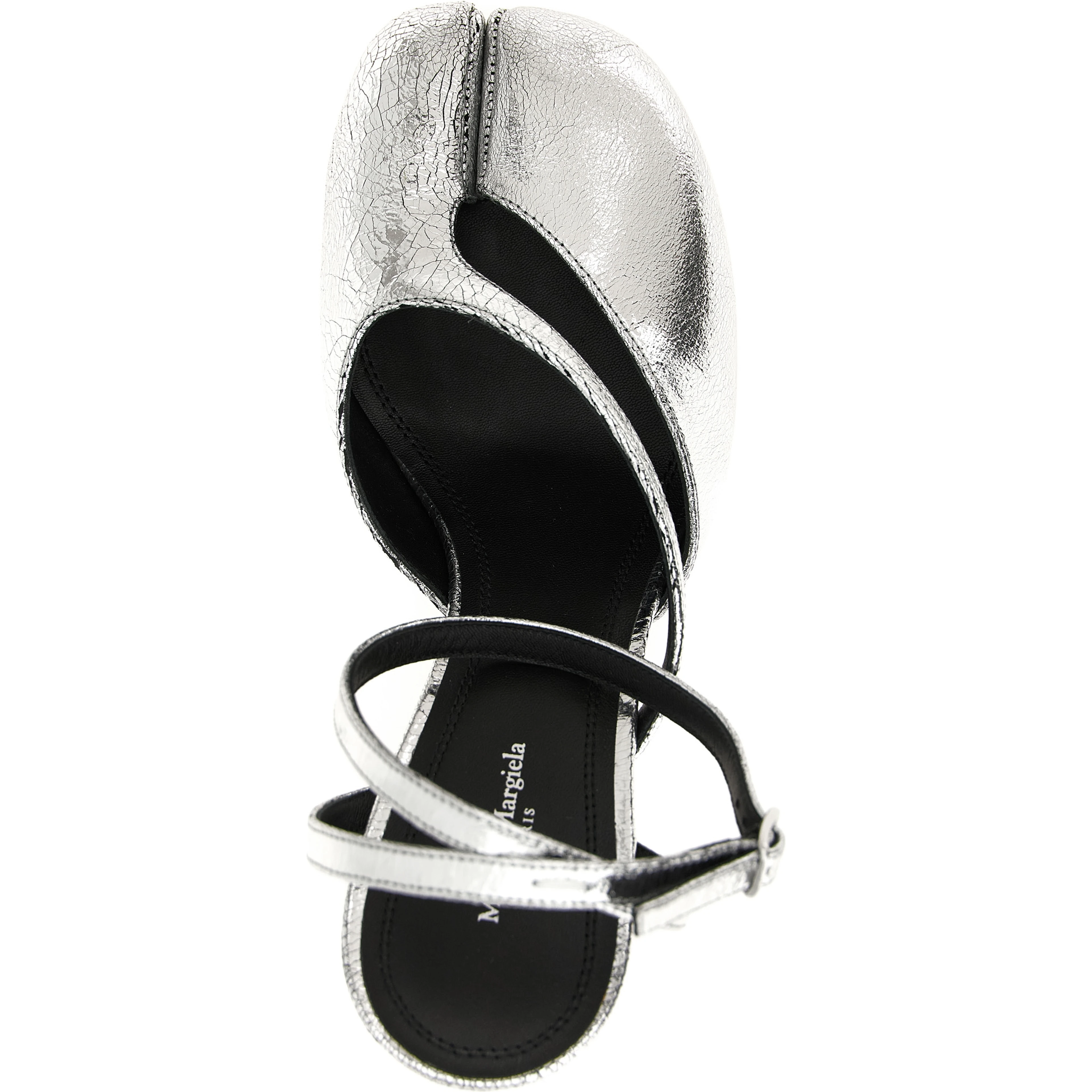 Silver Calfskin High Heel Pumps