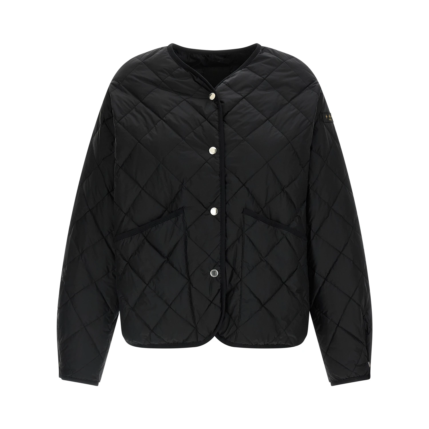 Black Nylon Bomber