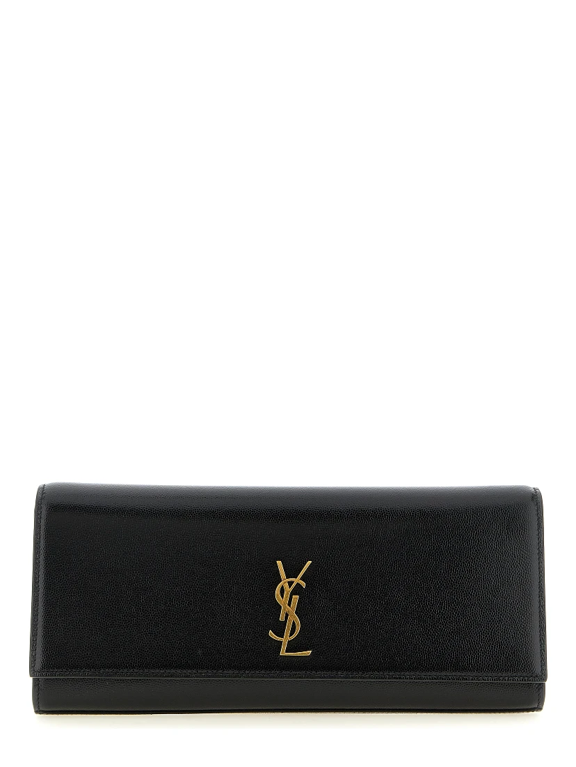 Black Calfskin Clutch Bag