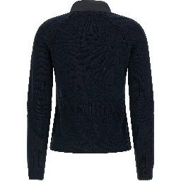 Blue Polyamide Cardigan