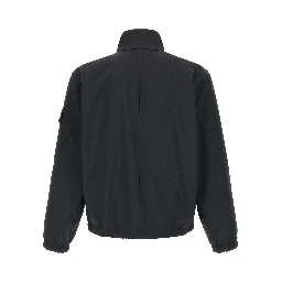Blue Polyester Shell Jacket