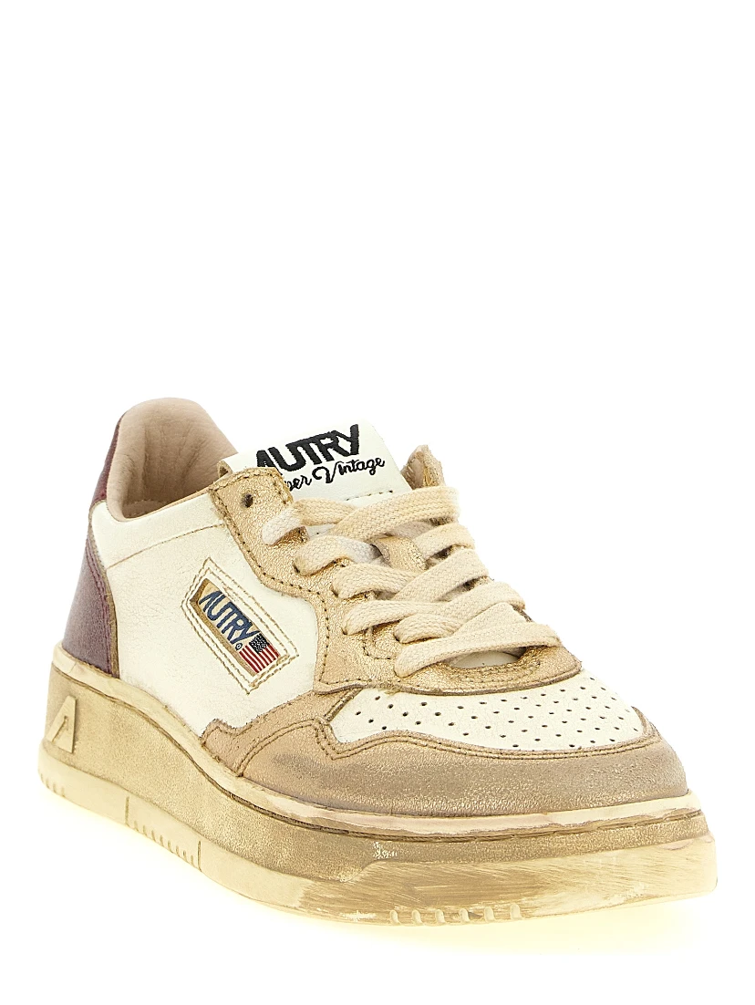 Multicolor Cowhide Low Top Sneakers
