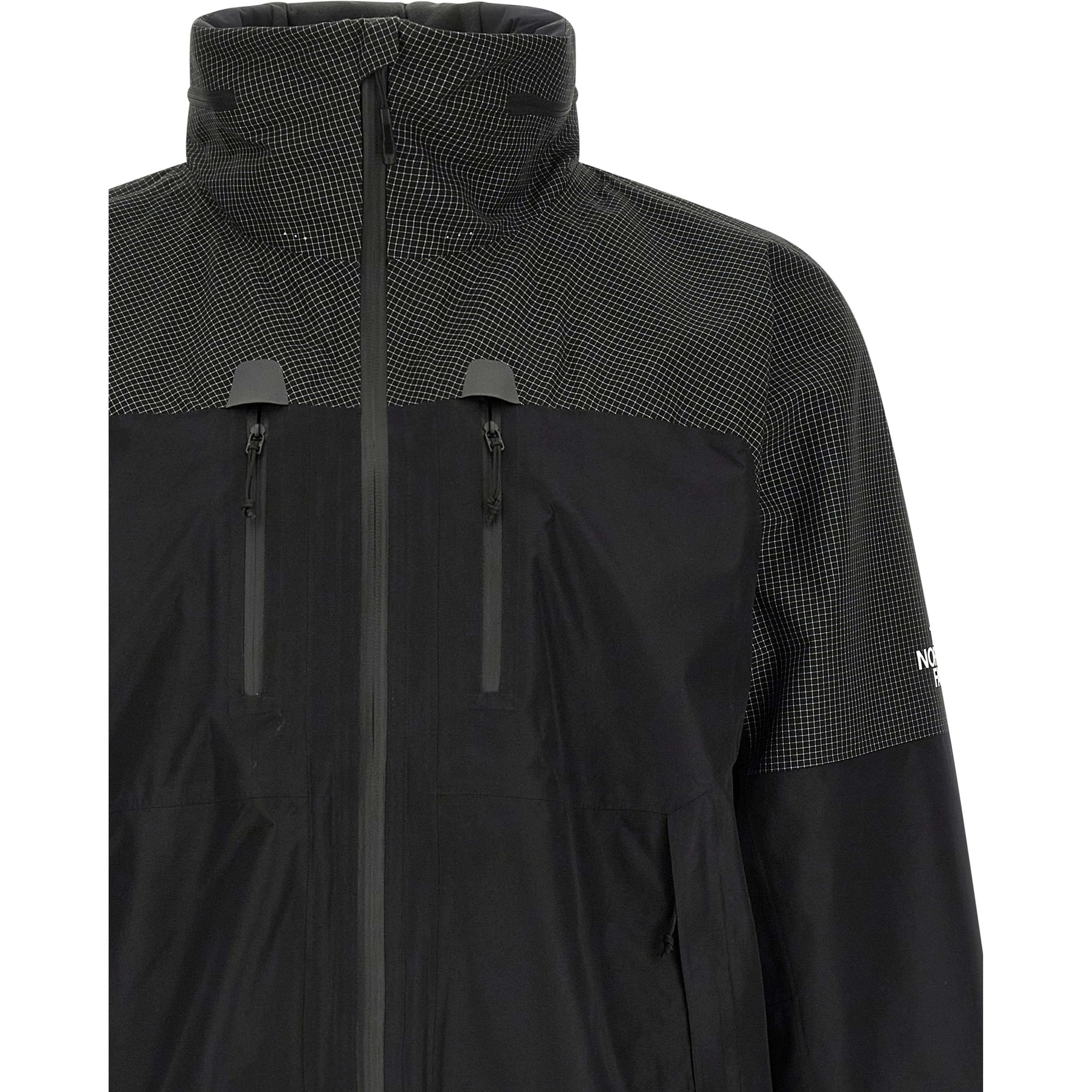 Black Polyester Shell Jacket