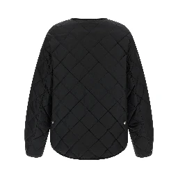 Black Nylon Bomber
