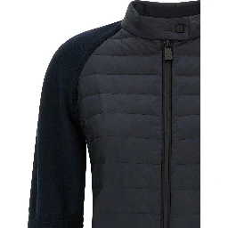 Blue Polyamide Cardigan