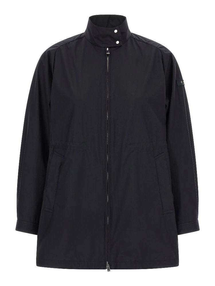 Blue Nylon Shell Jacket