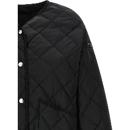 Black Nylon Bomber