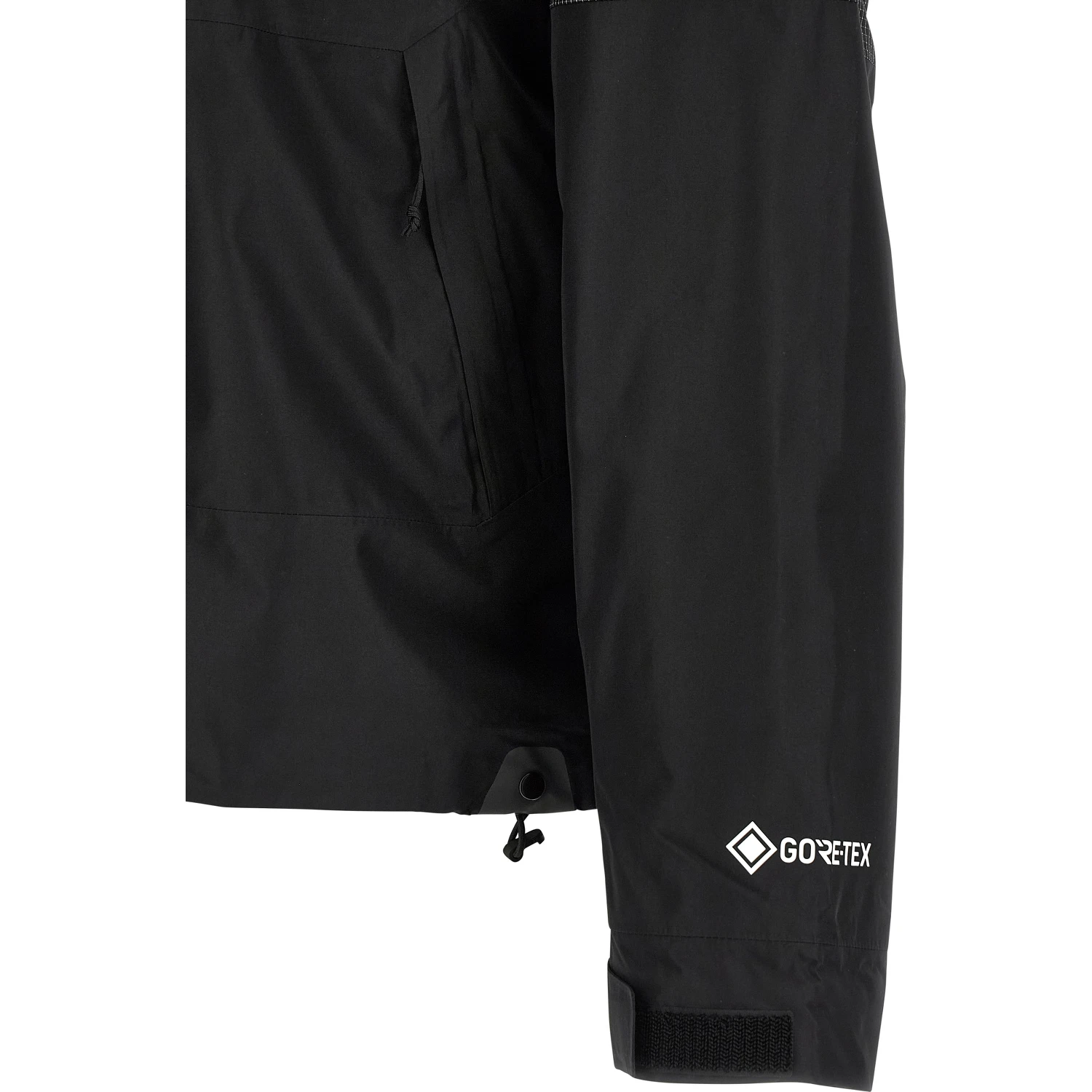 Black Polyester Shell Jacket