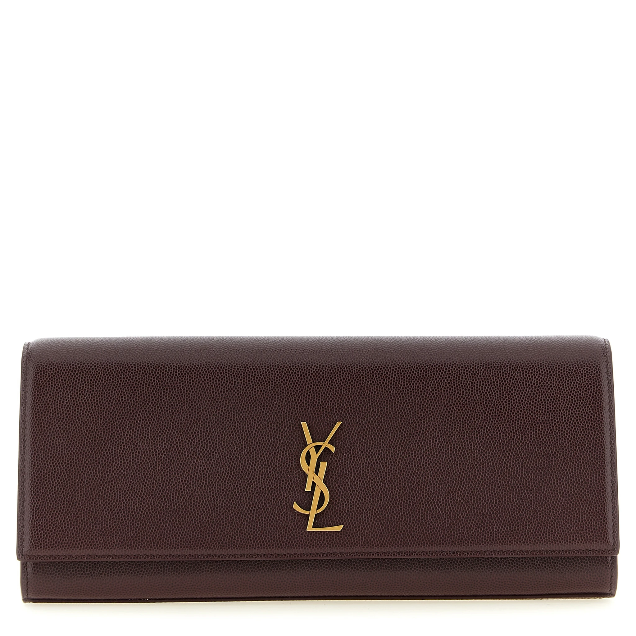 Bordeaux Calfskin Clutch Bag