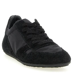 Black Calfskin Athletic Sneakers
