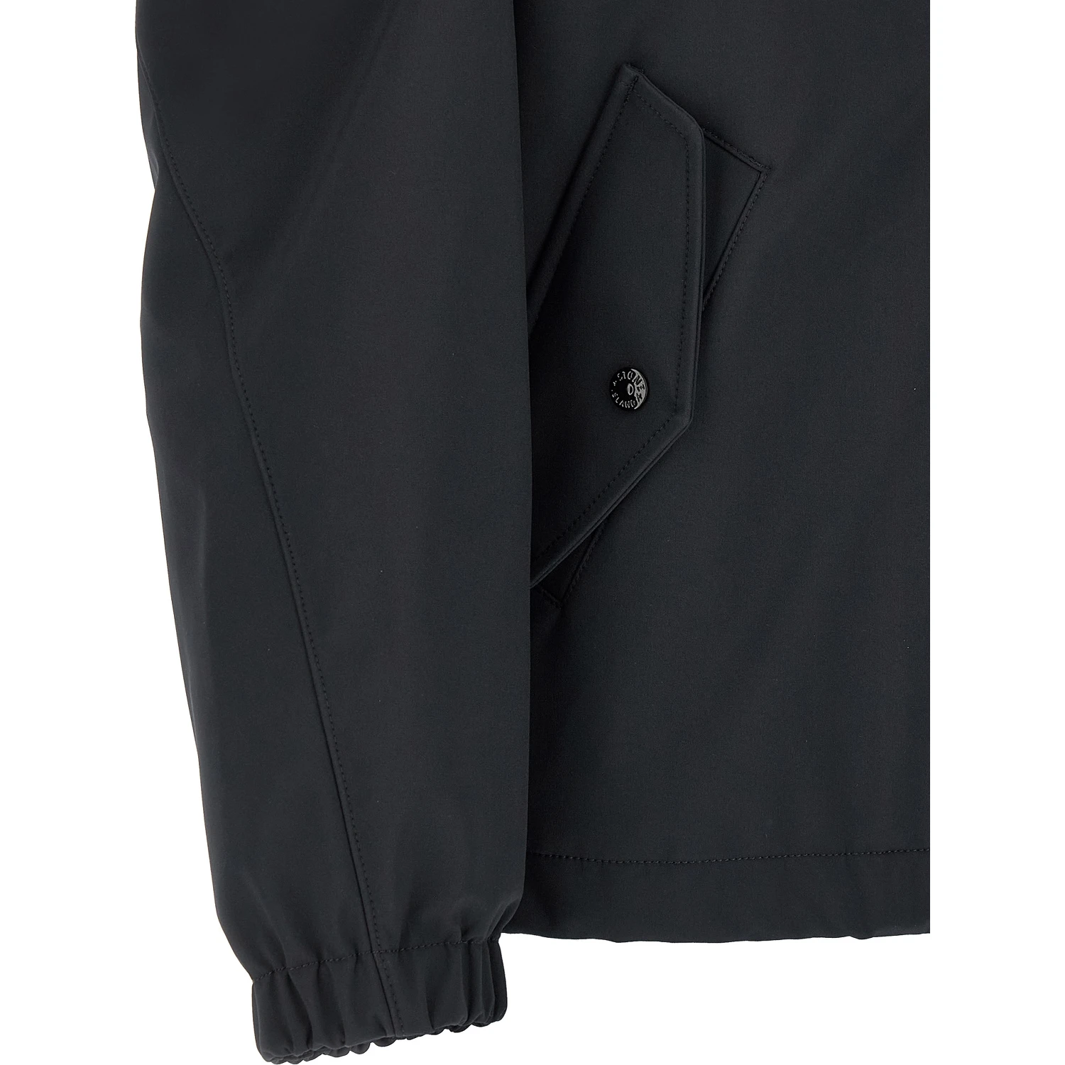 Blue Polyester Shell Jacket