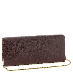 Bordeaux Calfskin Clutch Bag