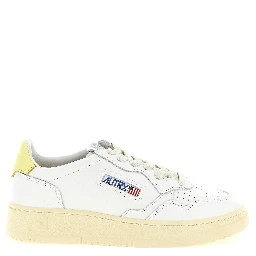 Bicolor Cowhide Low Top Sneakers