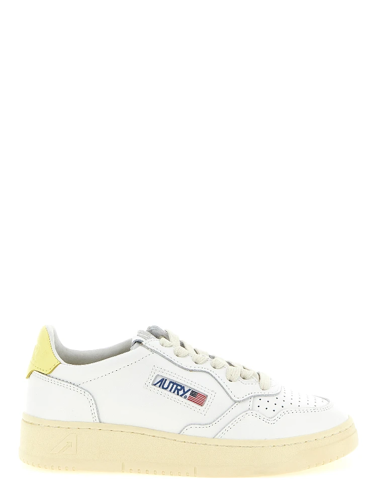 Bicolor Cowhide Low Top Sneakers