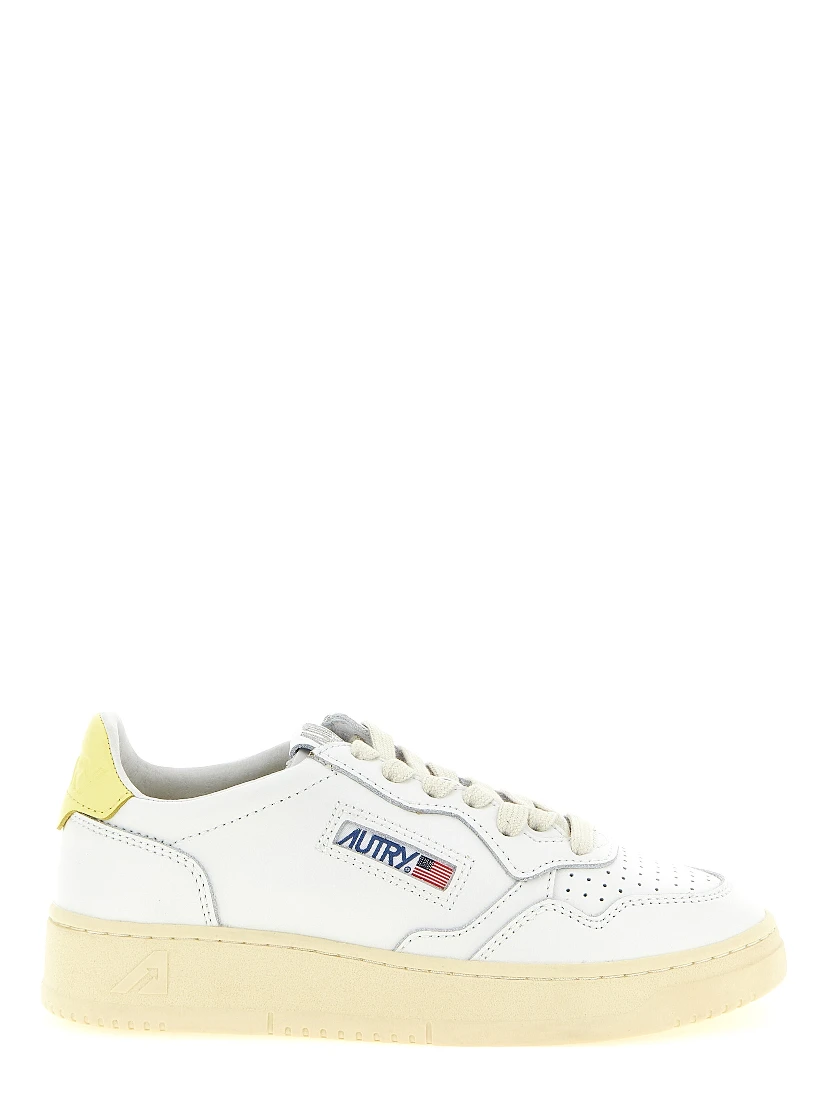 Bicolor Cowhide Low Top Sneakers
